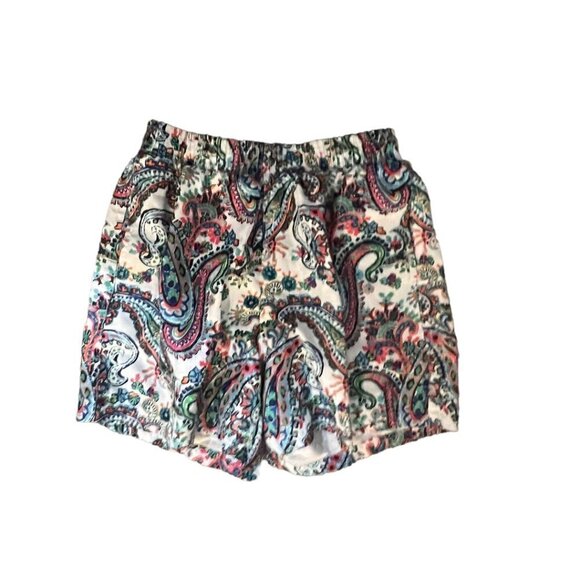 98 Coast Av Aloha Waves Swim Trunks Multi Color Printed Drawstring Boys - Picture 2 of 6